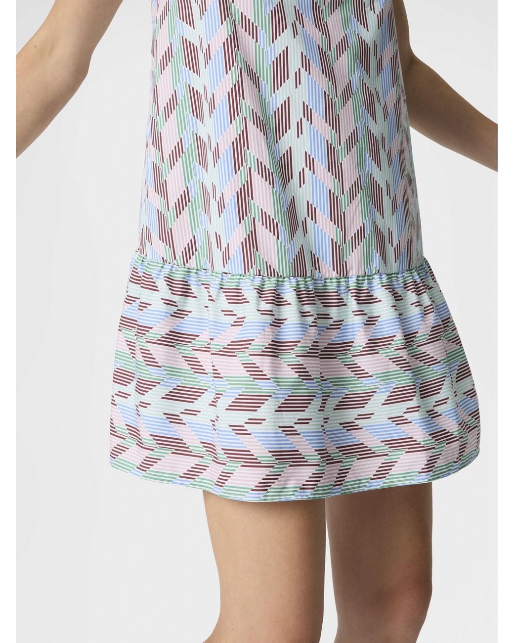 Missoni White Wide Mini Cover-Up Dress