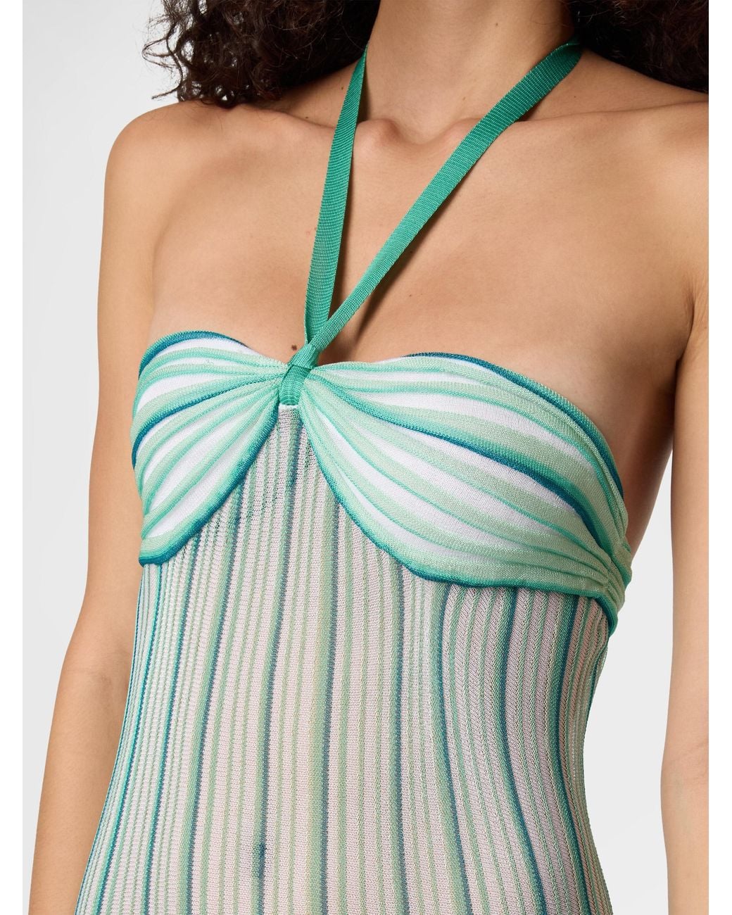 Missoni Blue Long Cover-Up Dress