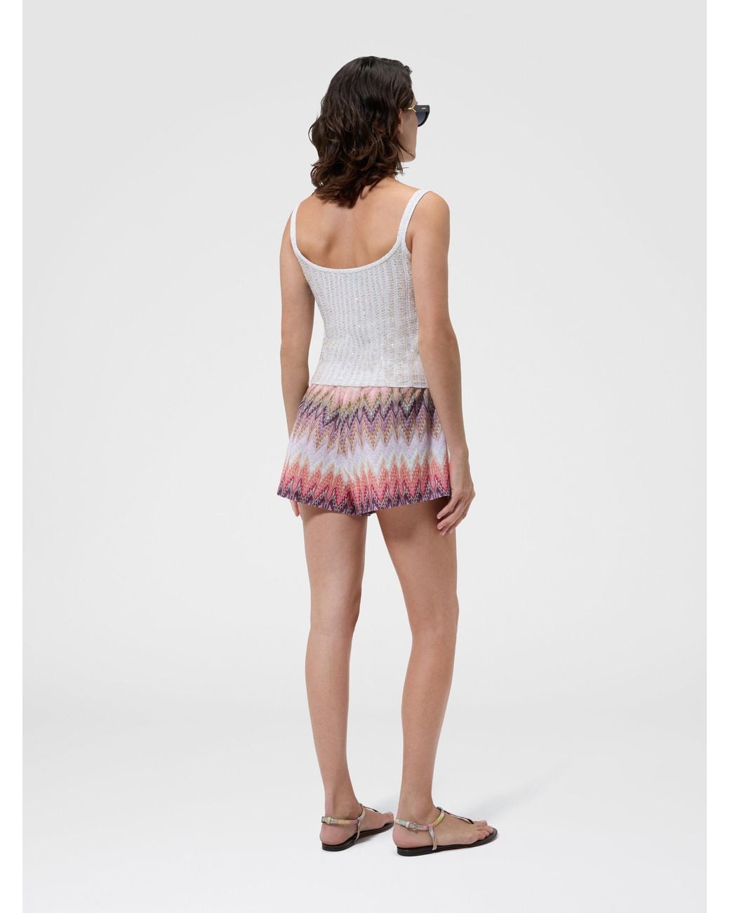 Missoni Pink Elasticated-Waist Shorts, Multicoloured
