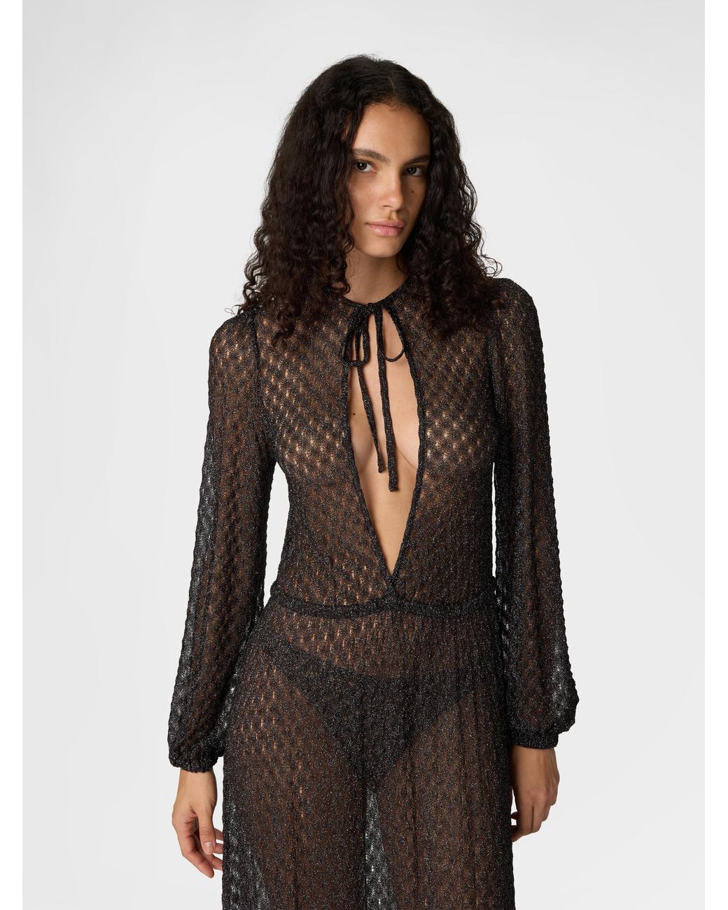 Missoni Black Long Cover-Up Dress