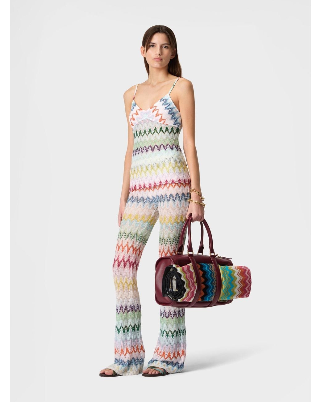 Missoni White Flare Trousers