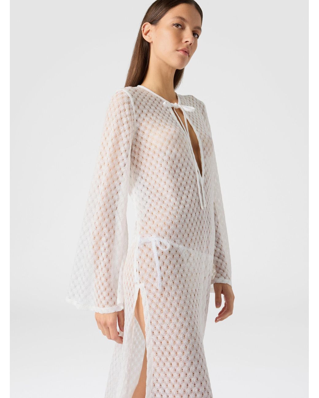 Missoni White Long Cover-Up Dress