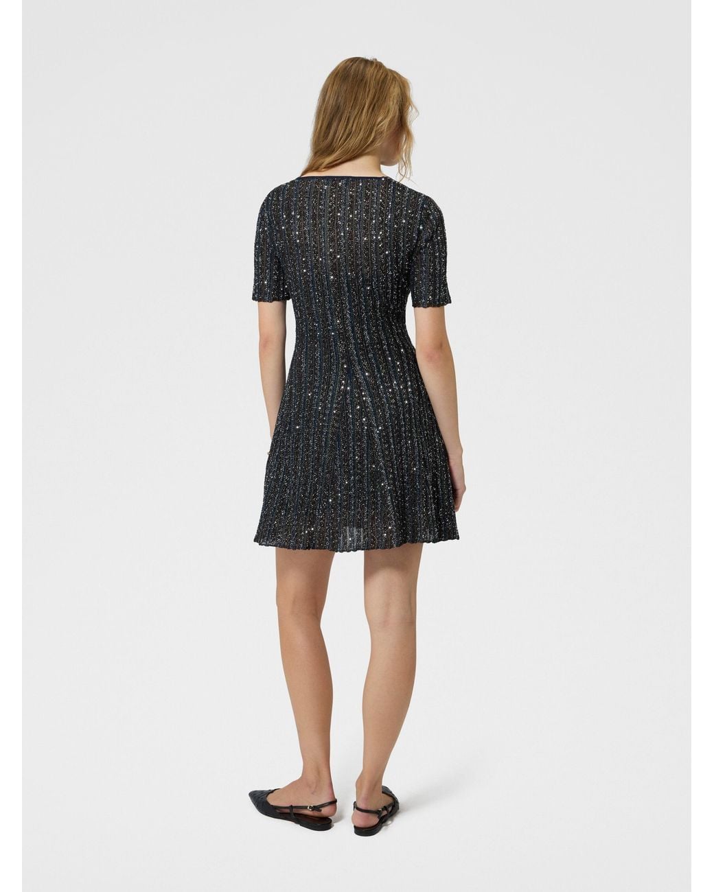 Missoni Black Lamé Viscose Knit Mini Dress
