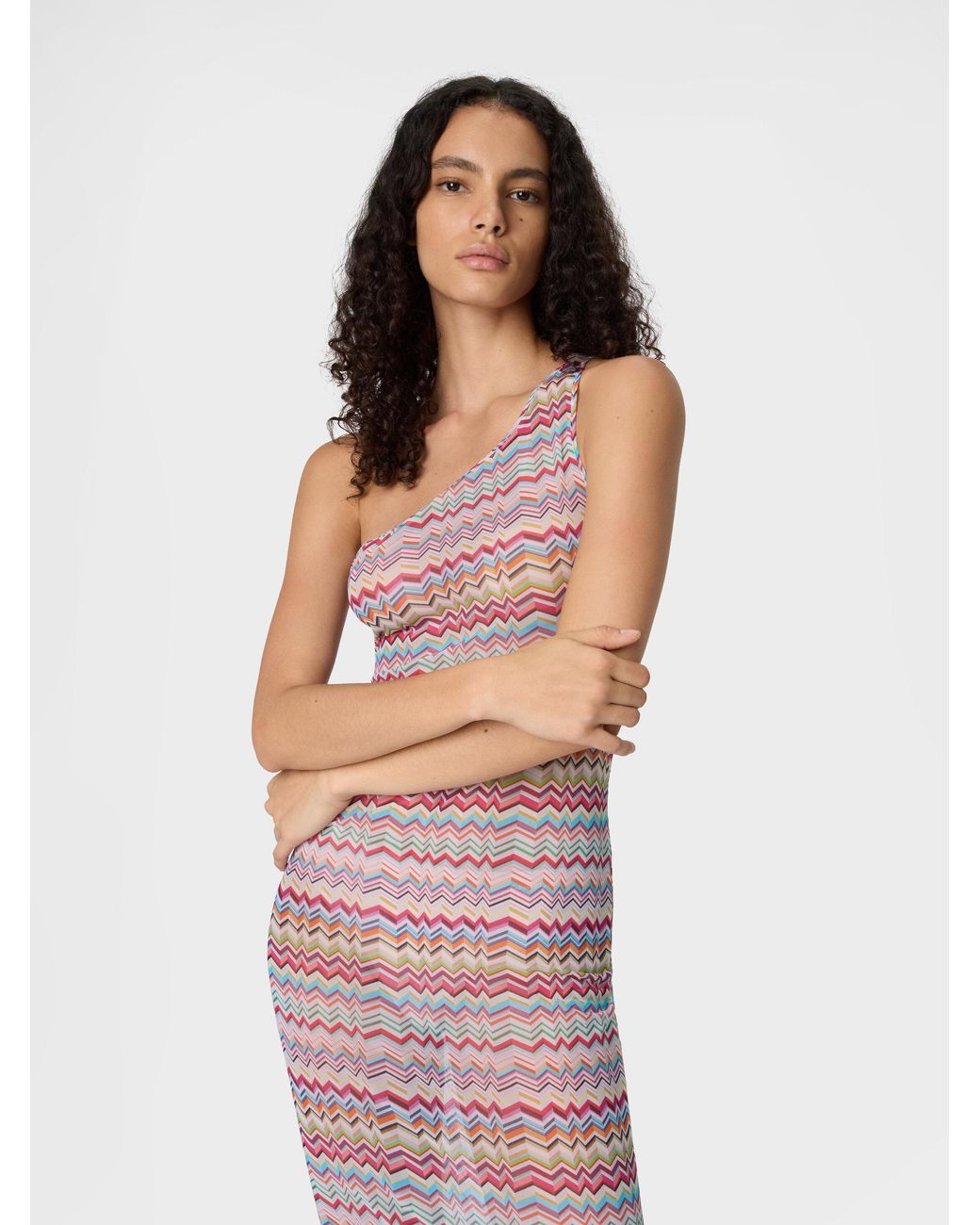 Missoni White One-Shoulder Cover-Up