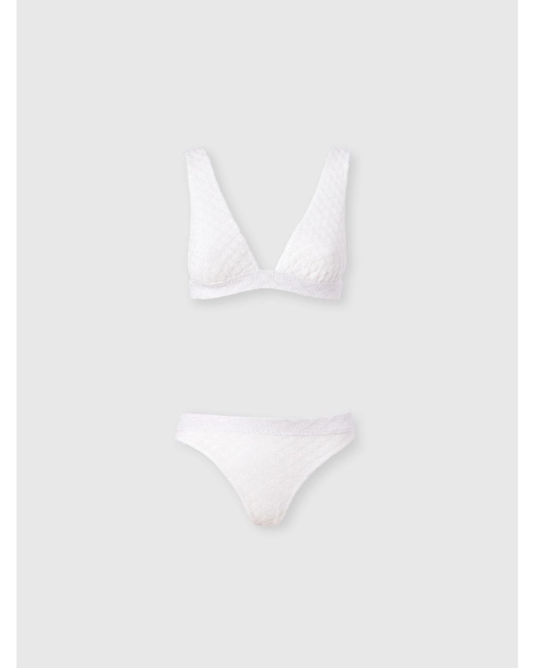 Missoni White Bralette Bikini