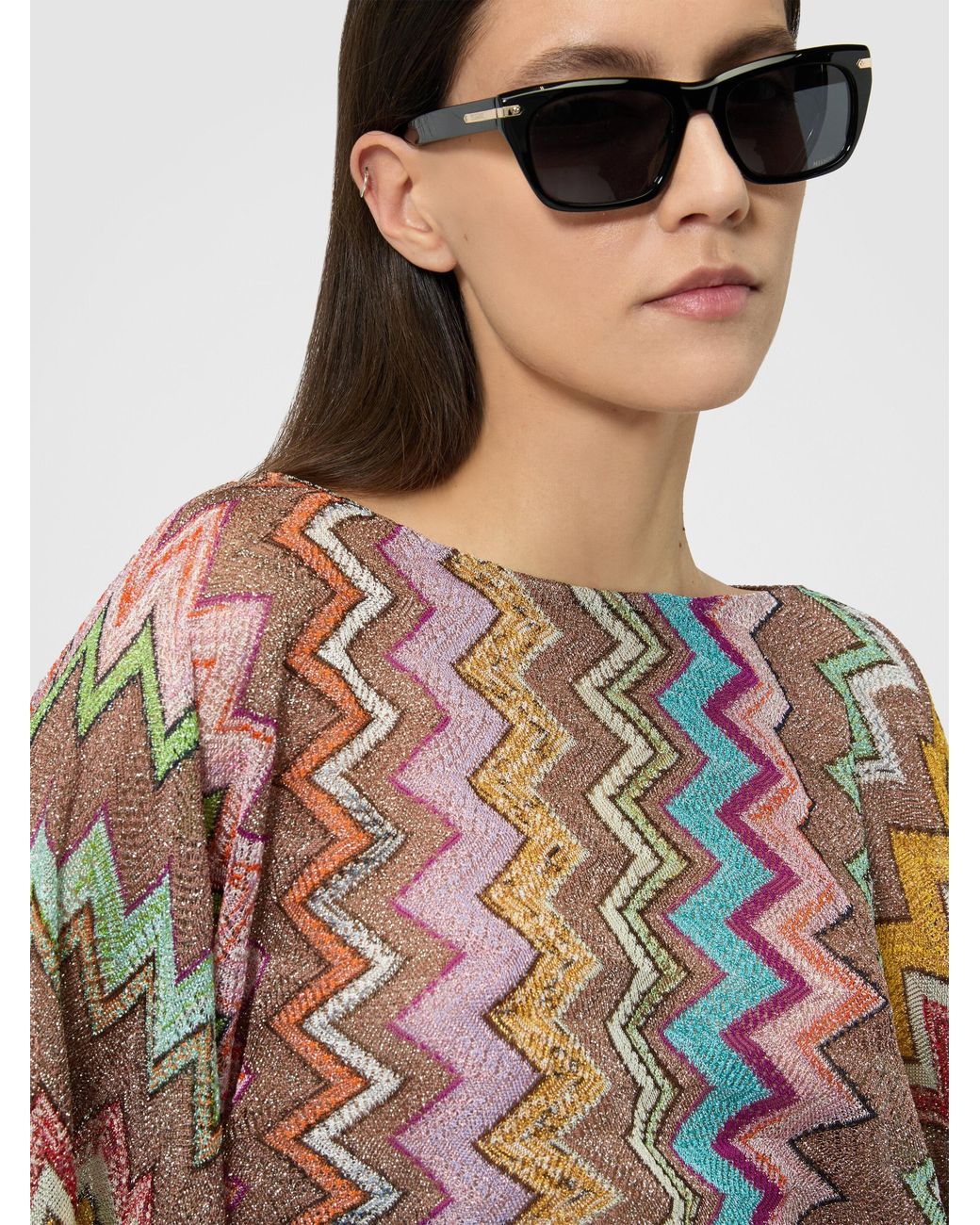 Missoni White Long-Sleeved Top