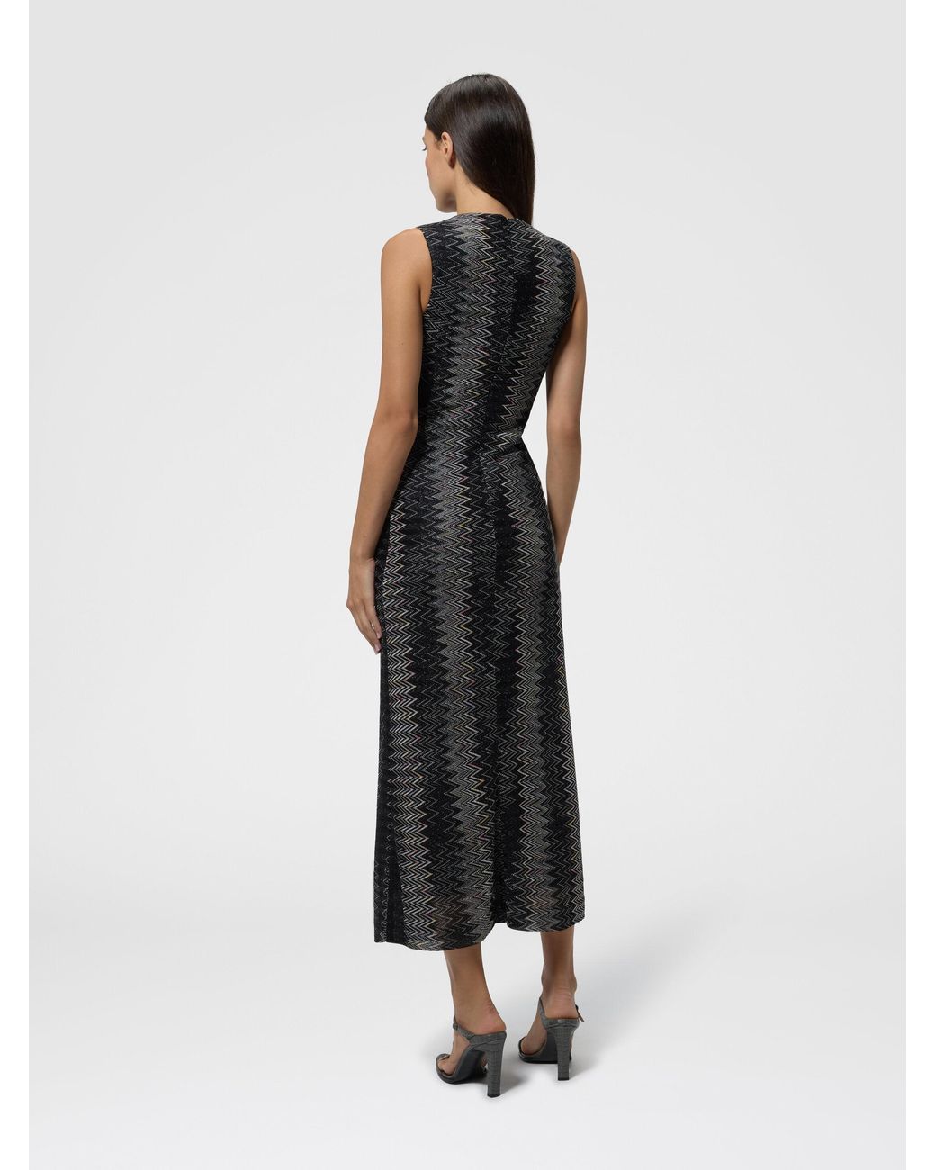 Missoni Black Flared Midi Dress