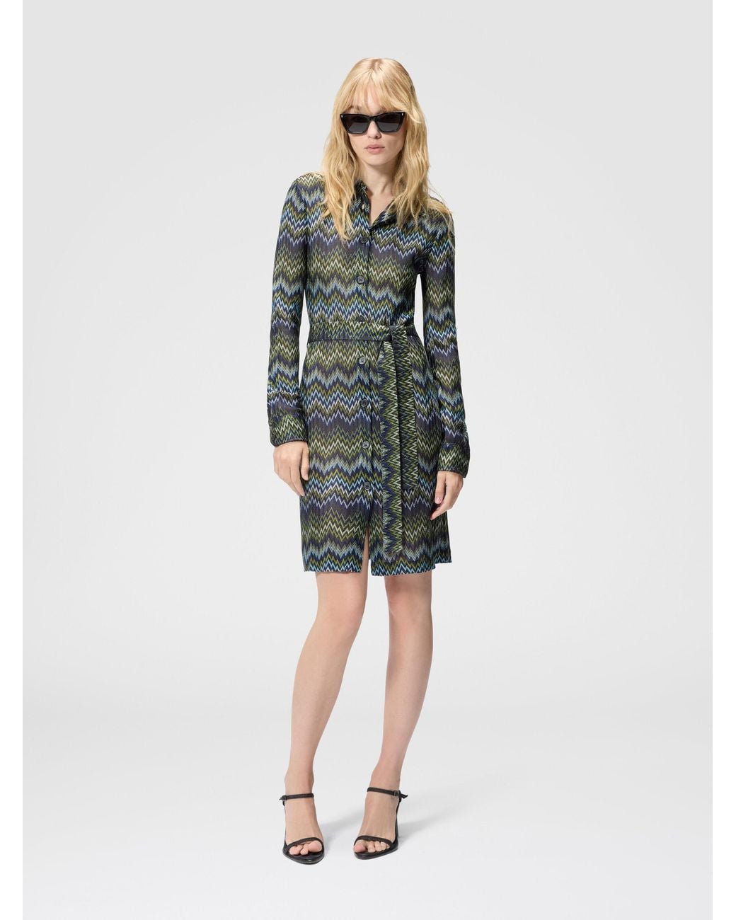 Missoni Multicolor Midi Shirt Dress