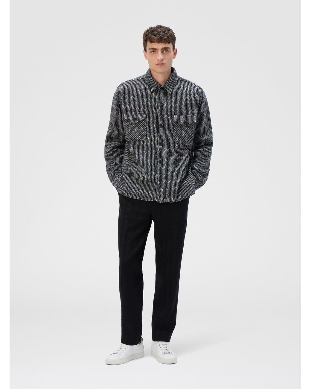 Missoni Gray Overshirt for men
