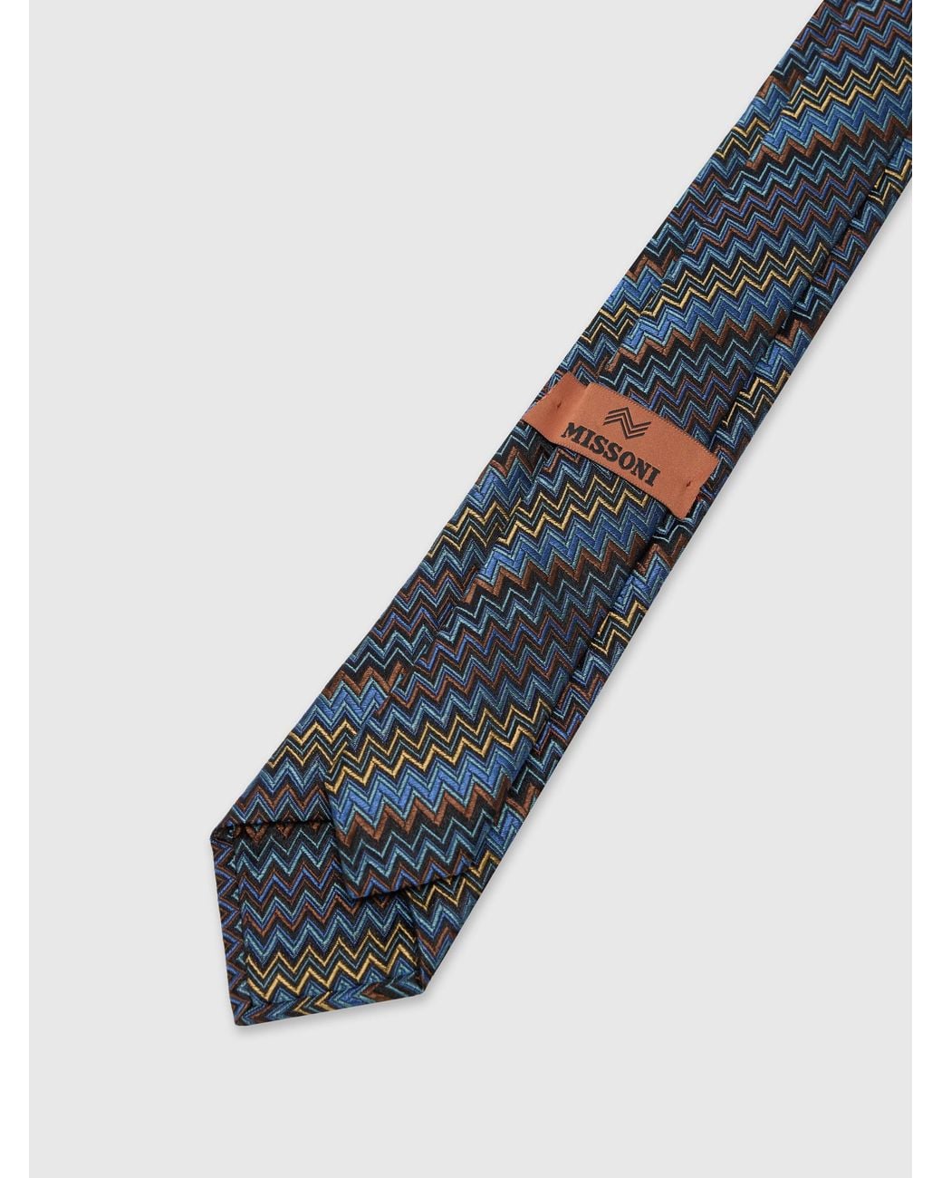 Missoni White Pure Silk Tie for men
