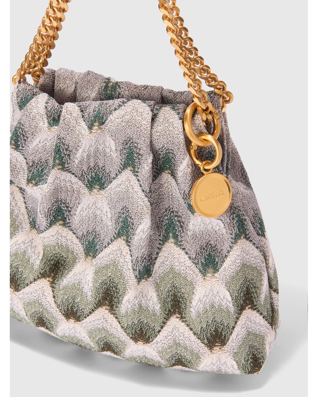 Missoni White Chain Pouch