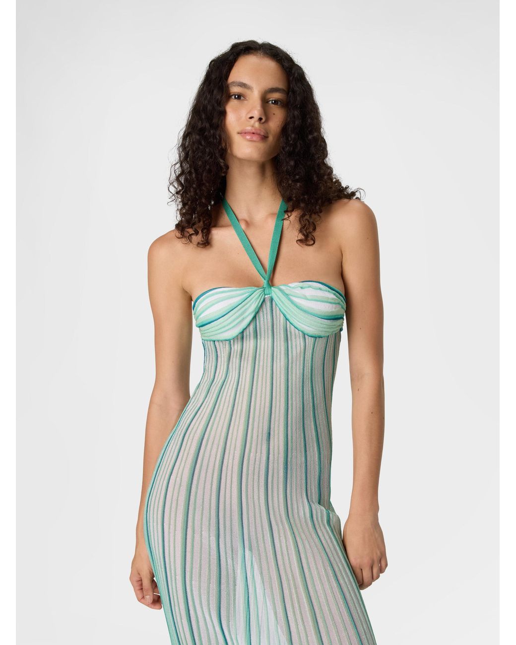 Missoni Blue Long Cover-Up Dress
