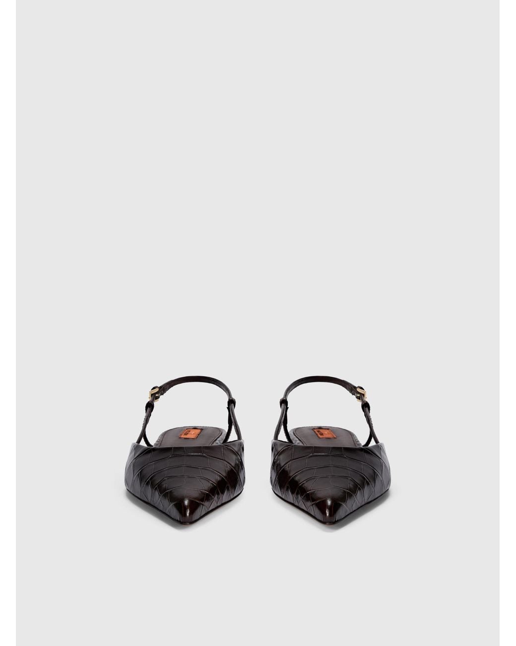 Missoni White Faux Croccodile Leather Patterned Clogs