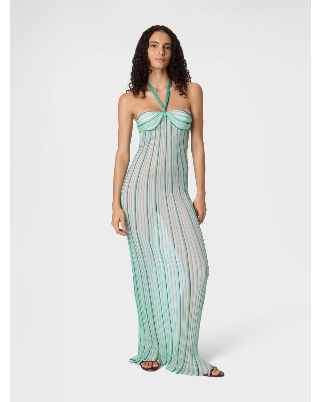 Missoni Blue Long Cover-Up Dress