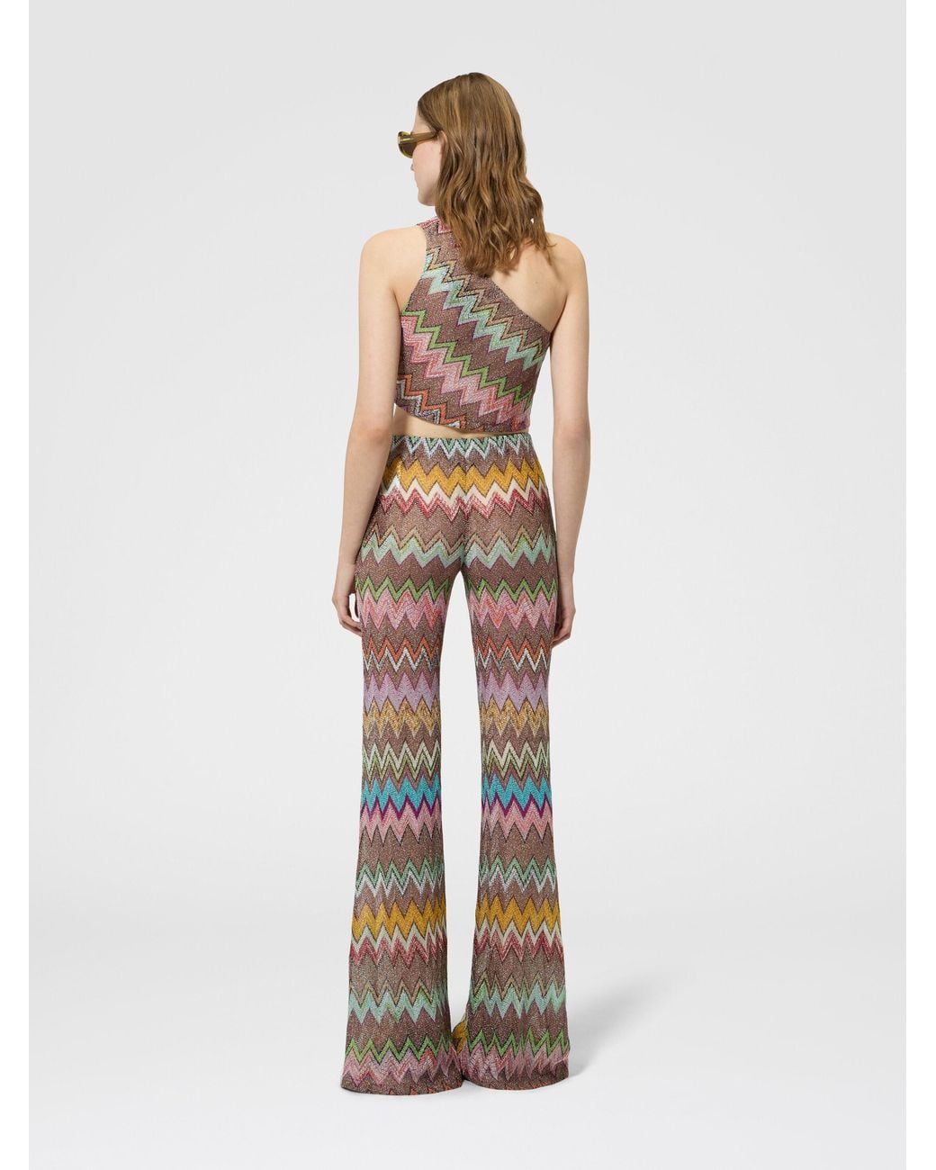 Missoni White One-Shoulder Top