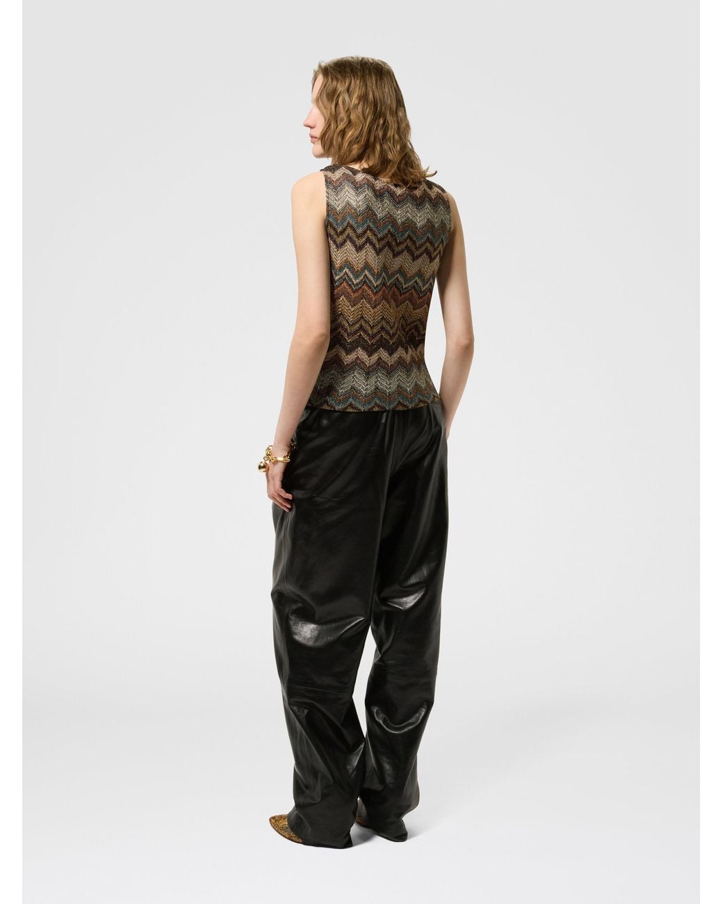 Missoni White Zig Zag Top