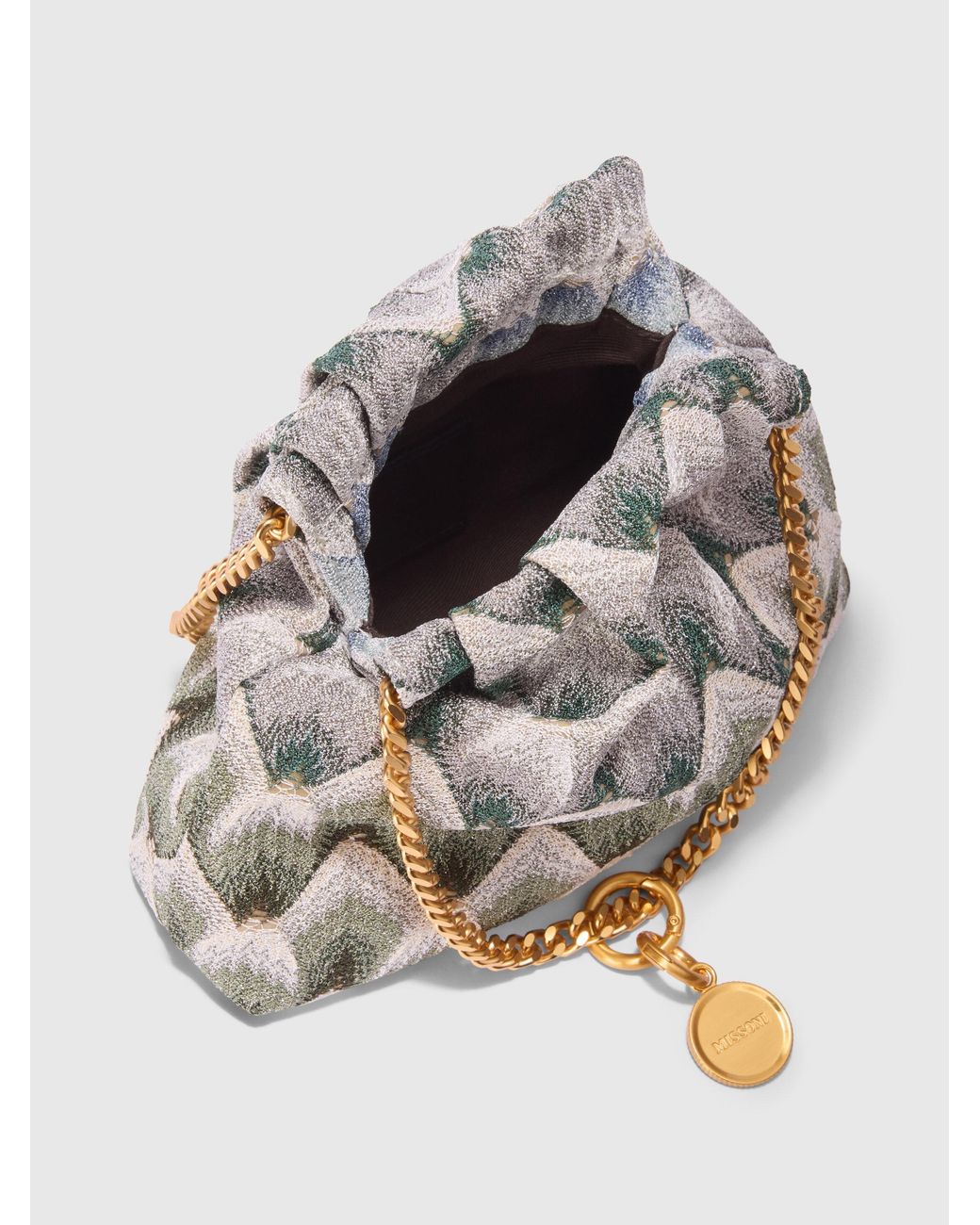 Missoni Chain Pouch in White | Lyst UK