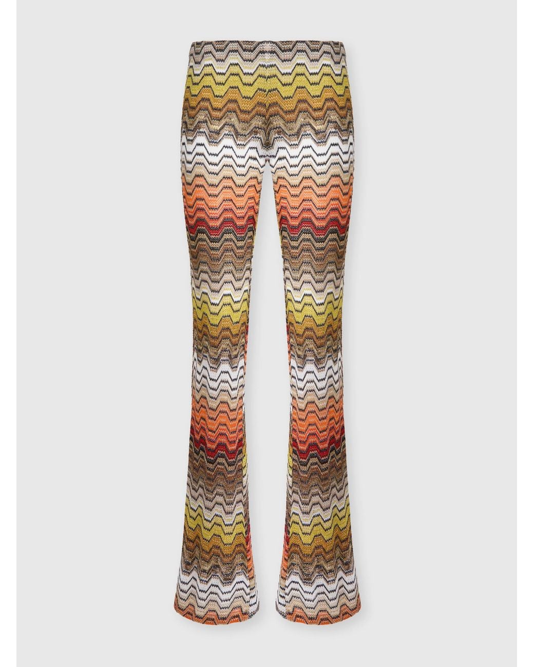 Missoni Multicolor Long Trousers With Greek Motif