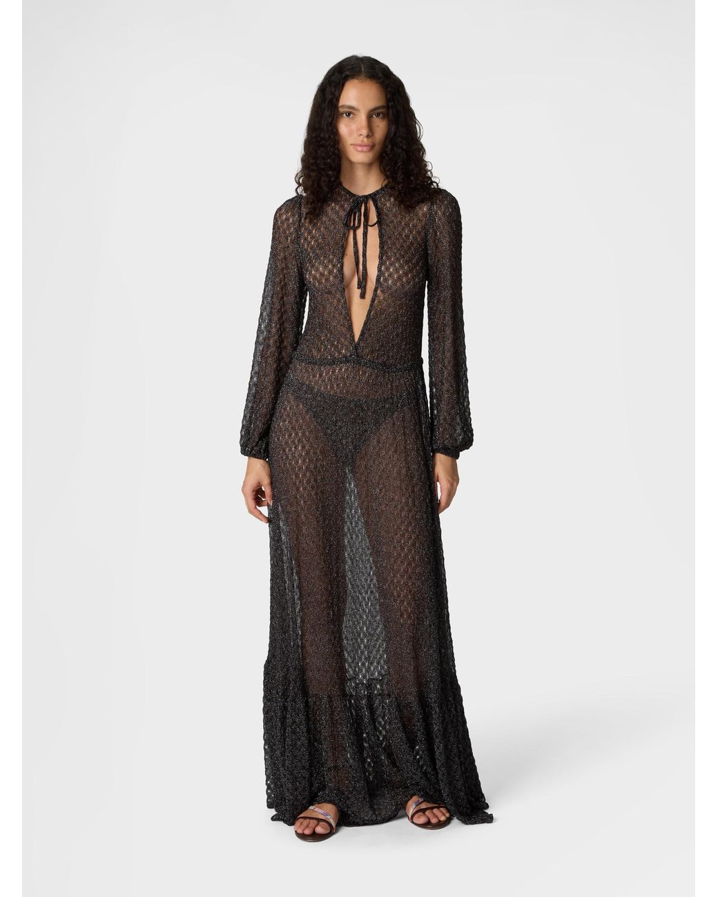 Missoni Black Long Cover-Up Dress