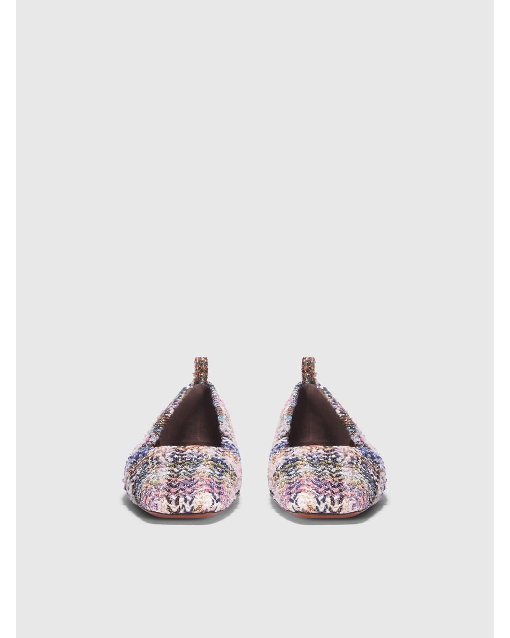 Missoni White Knitted Ballet Flats