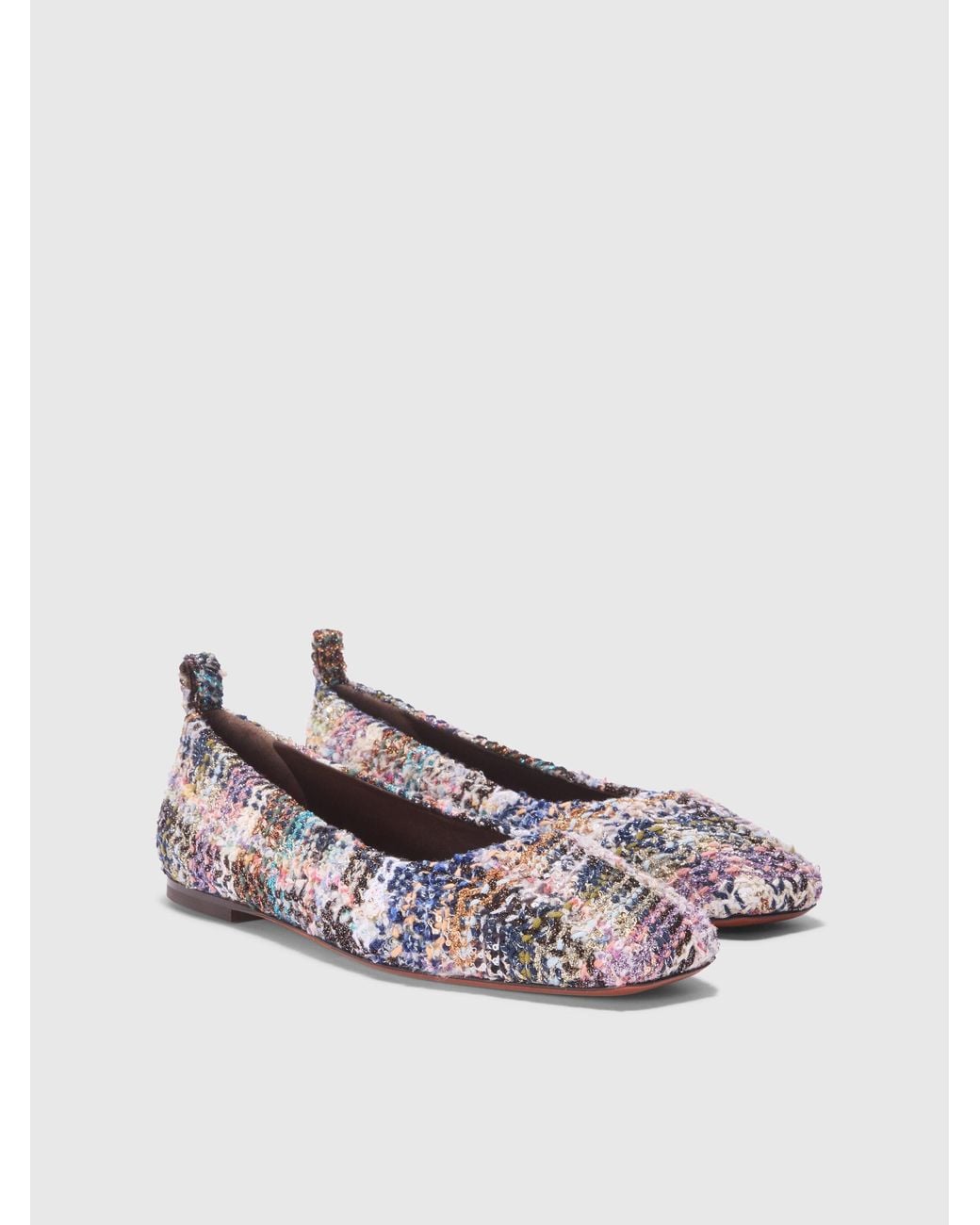 Missoni White Knitted Ballet Flats