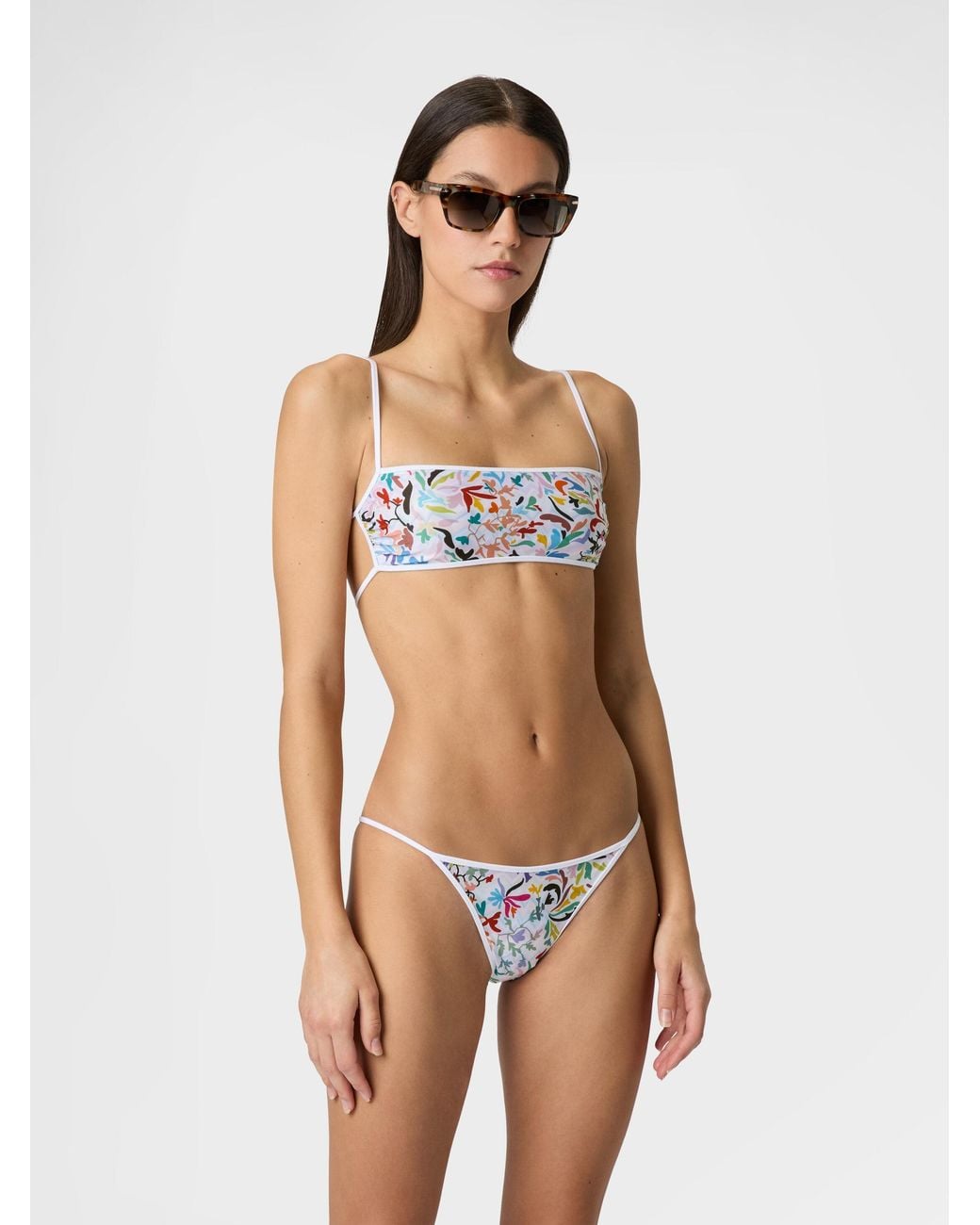 Missoni White Bralette Bikini