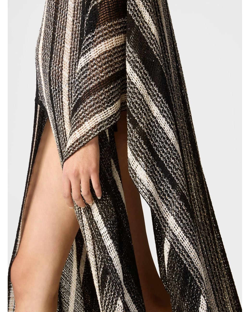 Missoni Multicolor Long Mesh Caftan Cover-Up