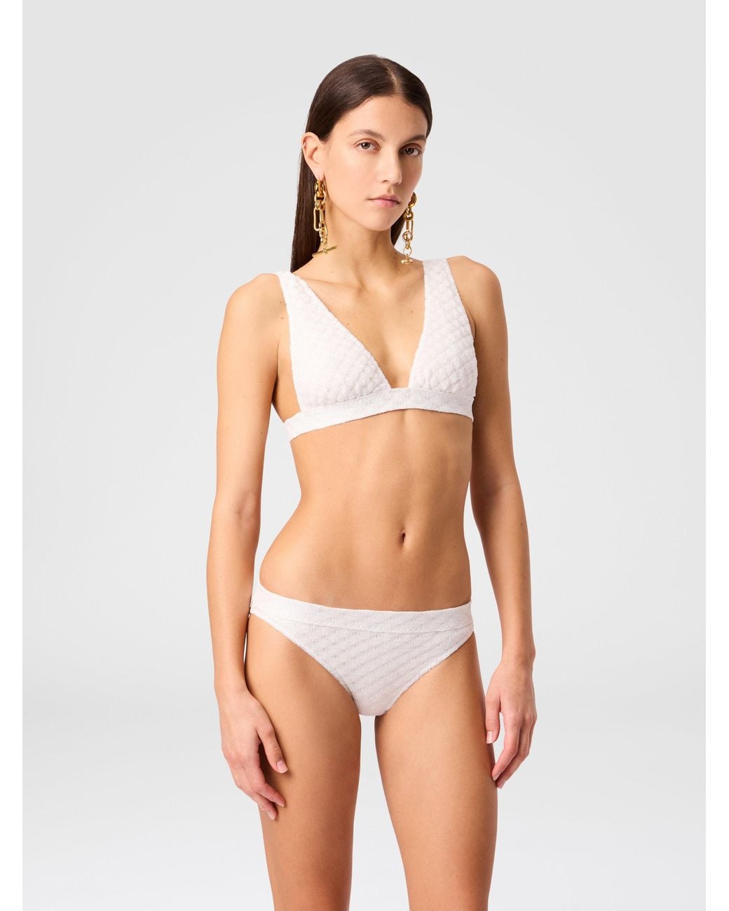 Missoni White Bralette Bikini