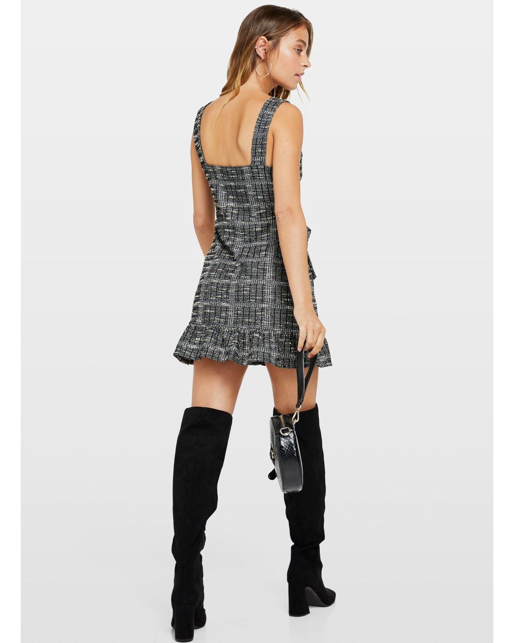 boucle pinafore