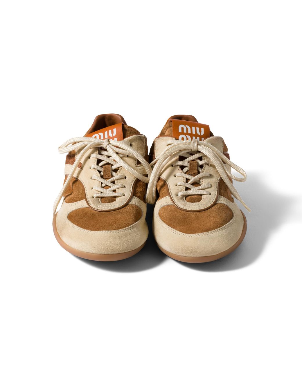 Miu Miu Brown Gymnasium Suede Sneakers