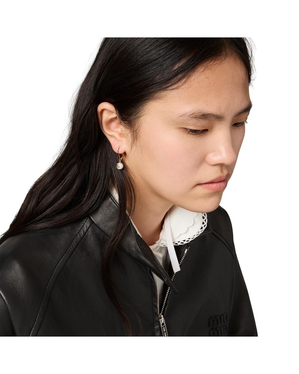 Miu Miu Metallic Metal Earrings