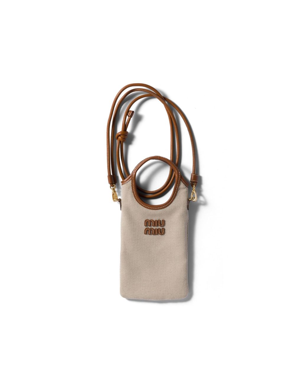 Miu Miu Metallic Canvas Smartphone Case