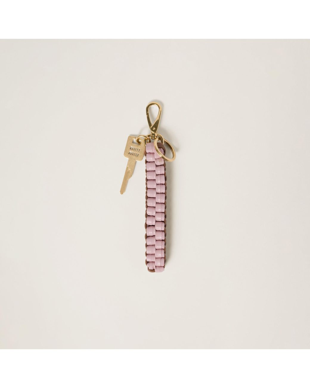 キーホルダー・キーリング MIUMIU TRICK MIU BALLET LEATHER KEY RING Miu Miu Trick leather Miu Ballet keyring | TheDoubleF