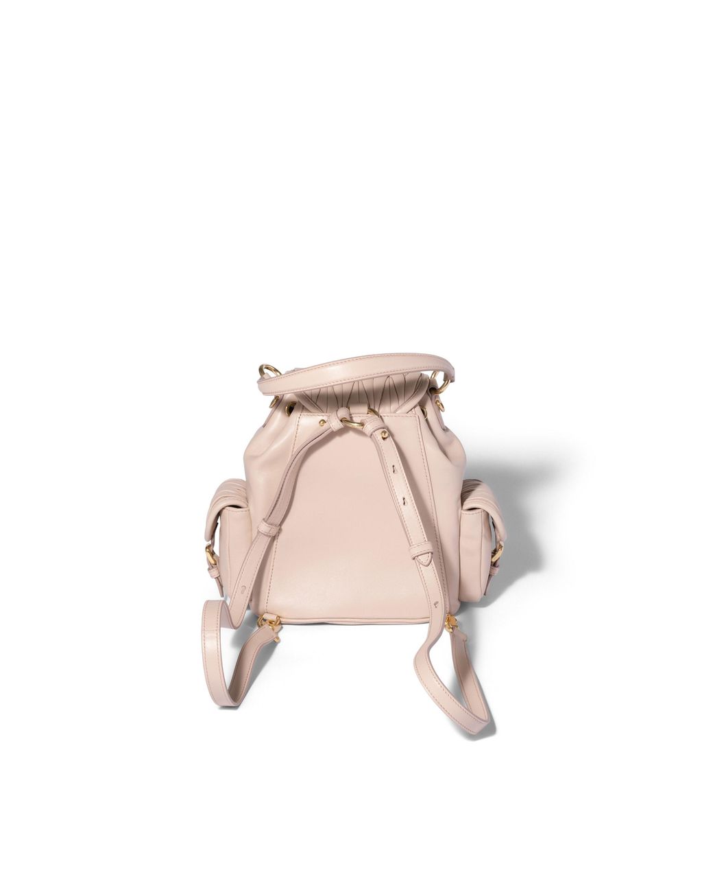 Miu Miu Pink Matelassé Nappa Leather Backpack