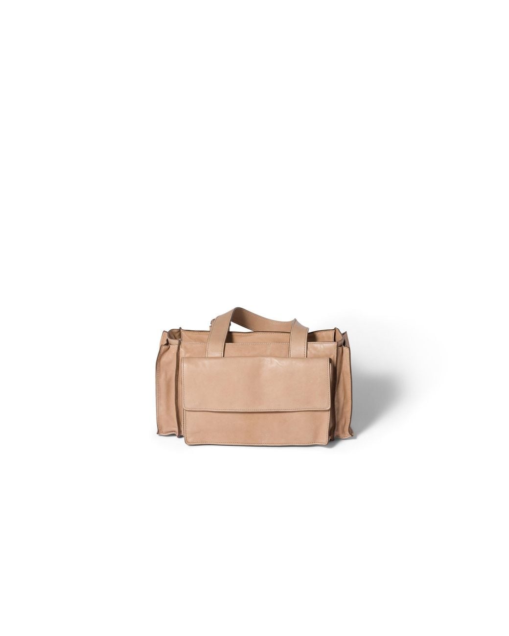Miu Miu Pink Utilitaire Nappa Leather Shopping Bag