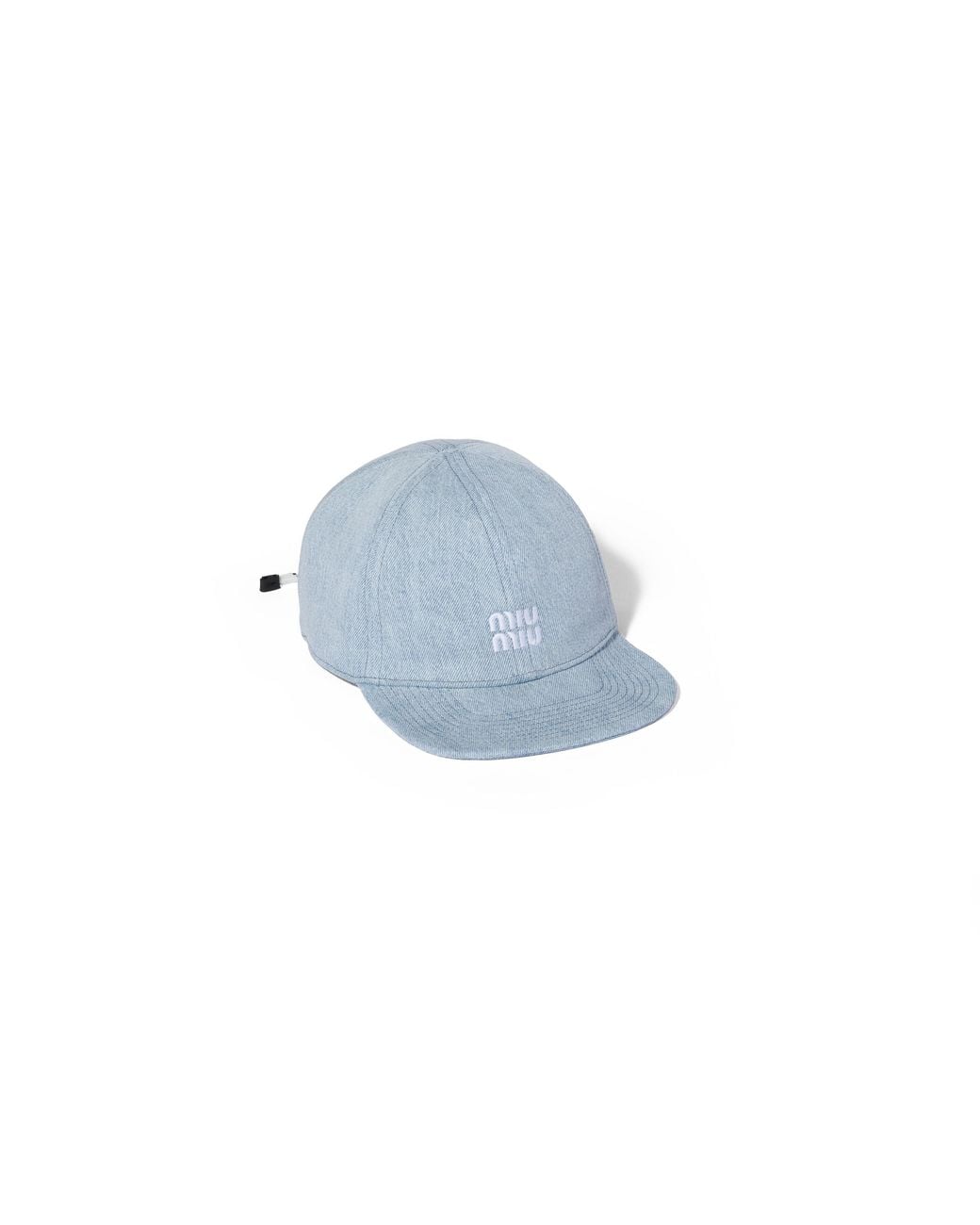 Miu Miu Blue Denim Baseball Cap