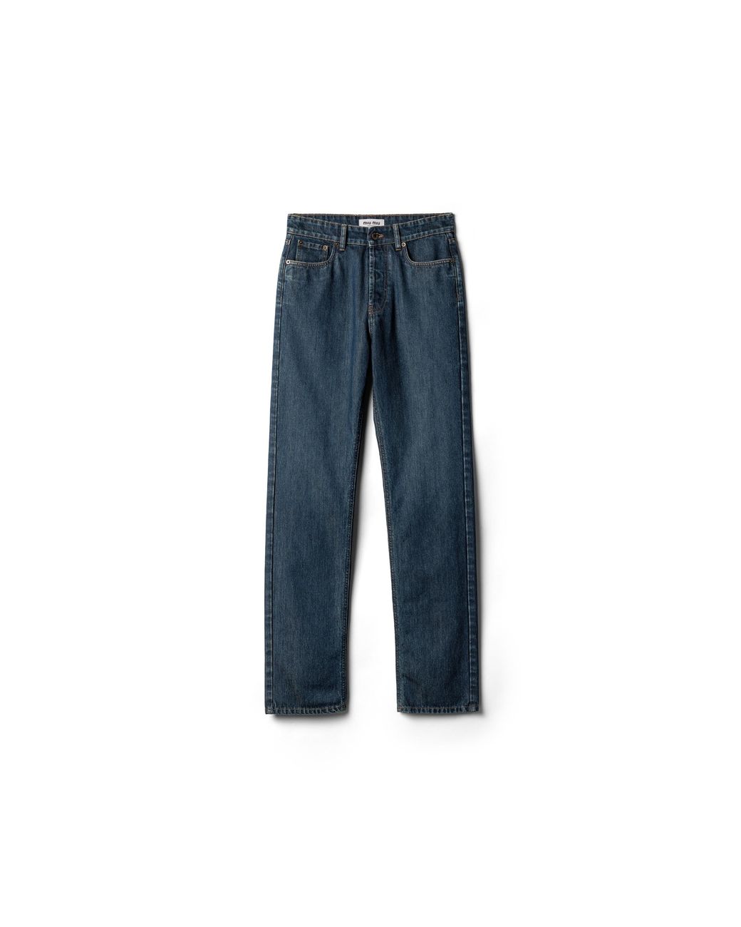 Miu Miu Blue Five-Pocket Denim Jeans