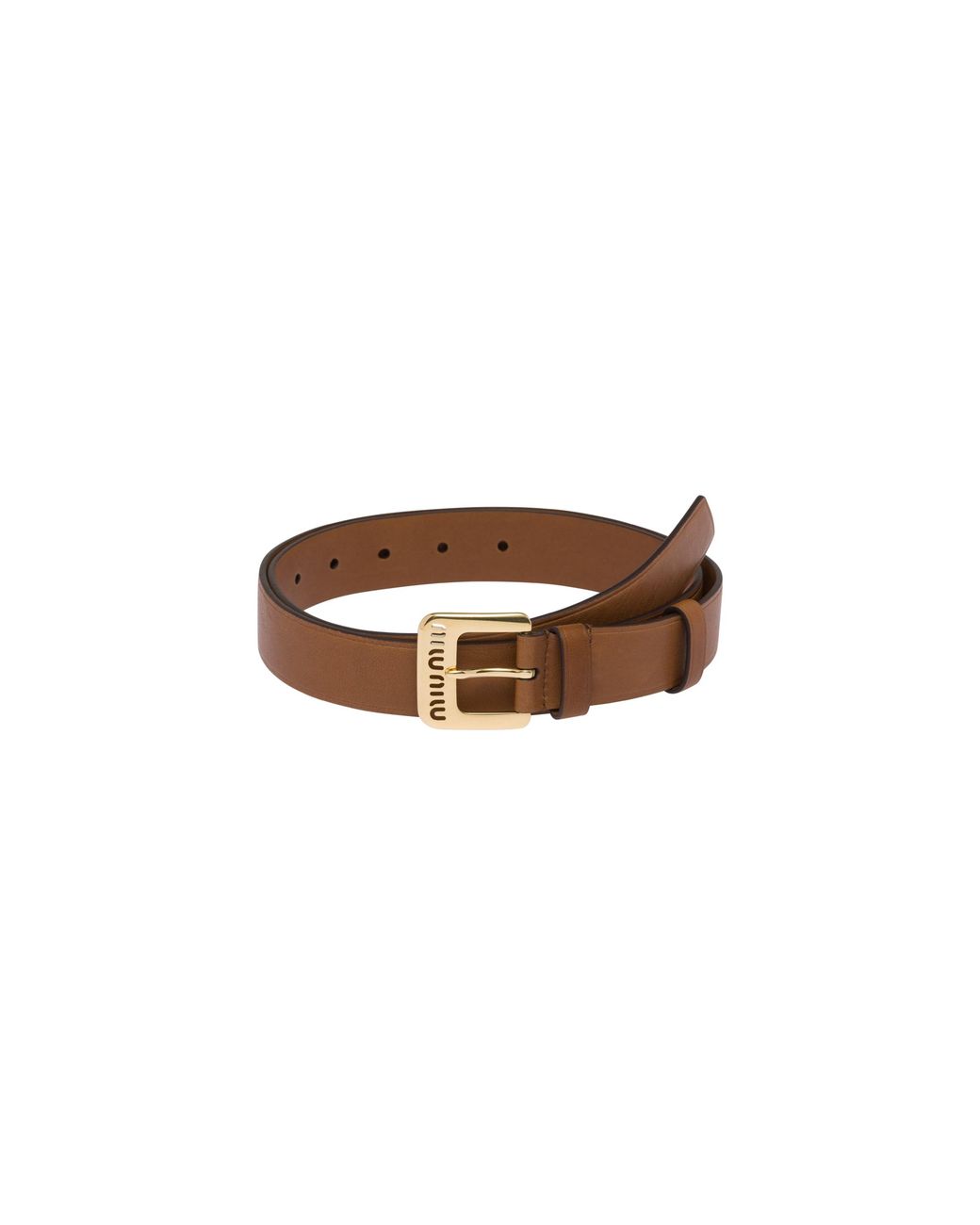 Miu Miu Brown Nappa Leather Belt