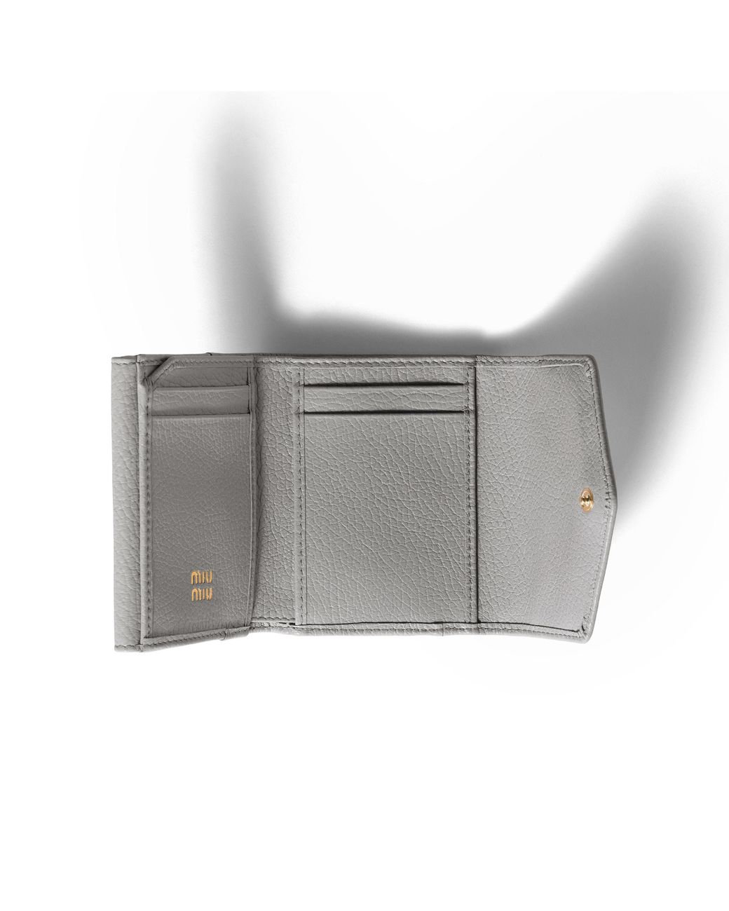Miu Miu Gray Small Leather Wallet