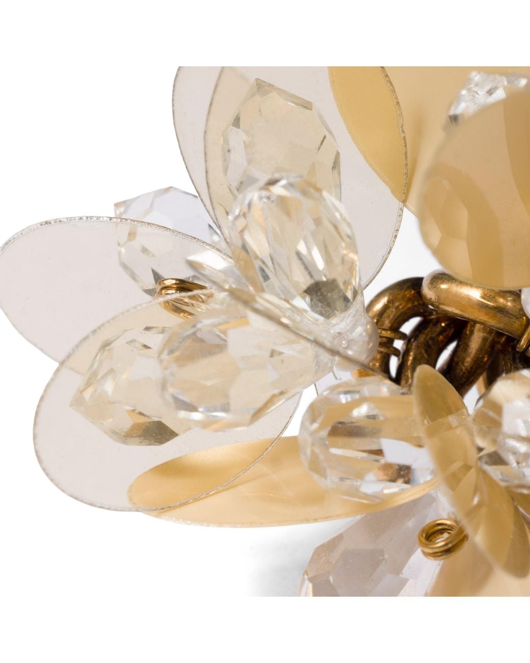 Miu Miu Metallic Single Metal Earring With Crystals