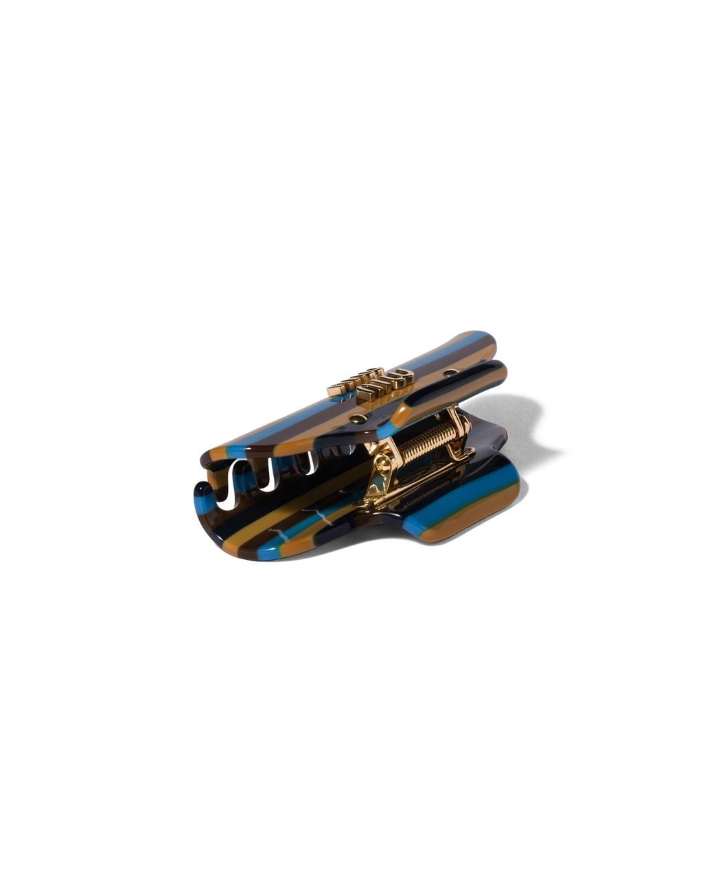 Miu Miu Black Claw Clip With Logo