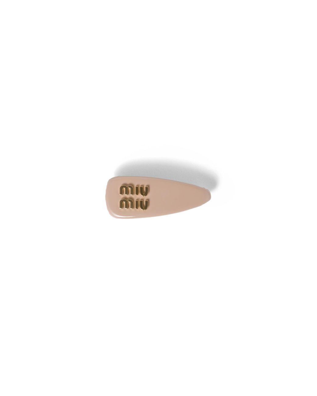 Miu Miu White Patent Leather Hair Clip