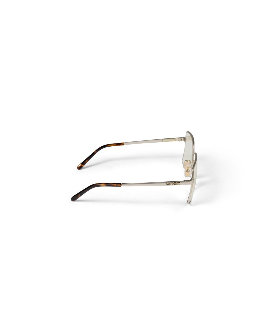 Miu Miu White Runway Sunglasses