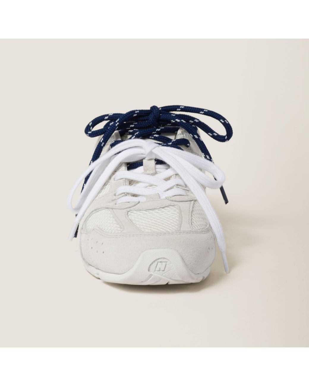 ★New Balance x Miu Miu★W 530 SUEDE MESH SNEAKERS★追跡可 White New Balance X Miu Miu 530 Sl Suede And Mesh Sneakers