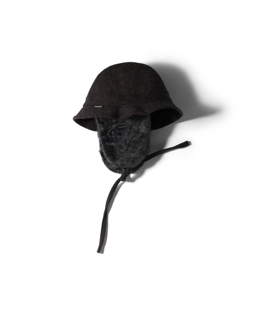 Miu Miu Black Wool And Chekiang Hat