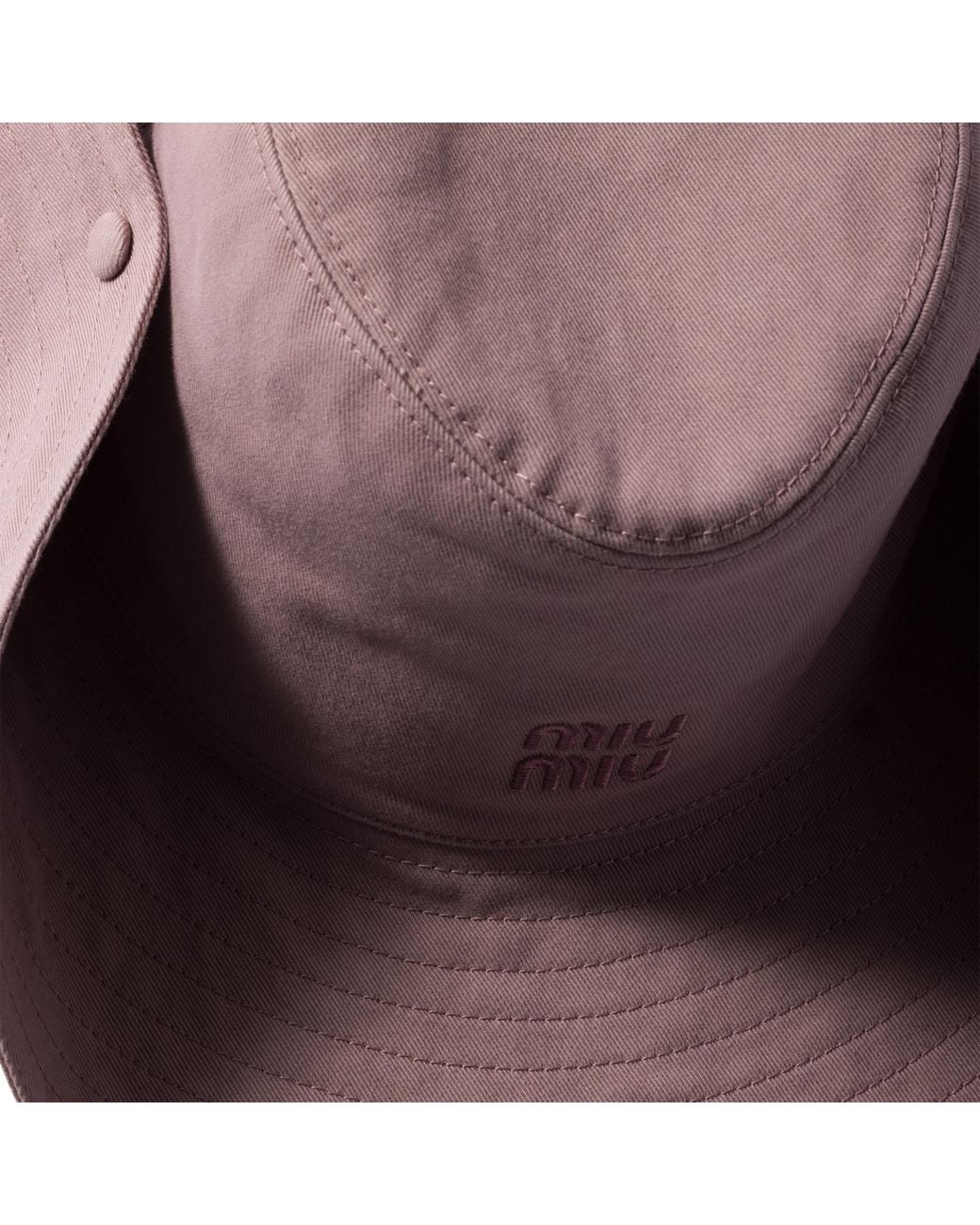 Miu Miu Purple Gabardine Cowboy Hat