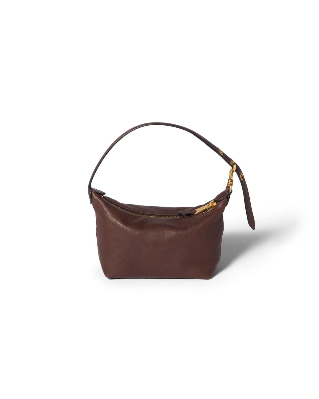 Miu Miu Brown Nappa Leather Pouch