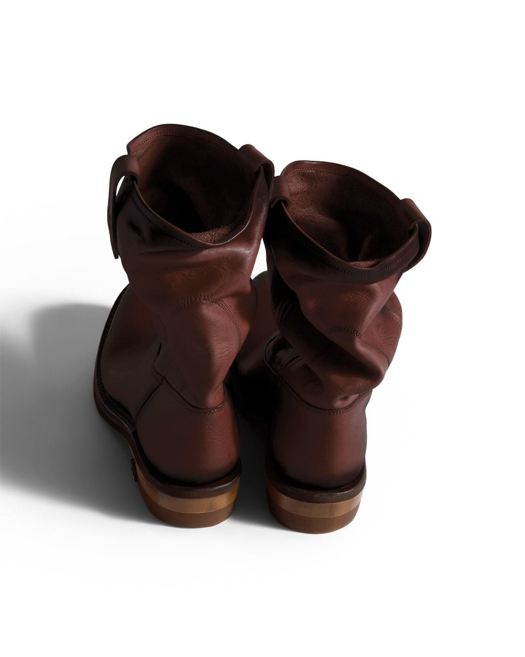Miu Miu Brown Foule Leather Booties