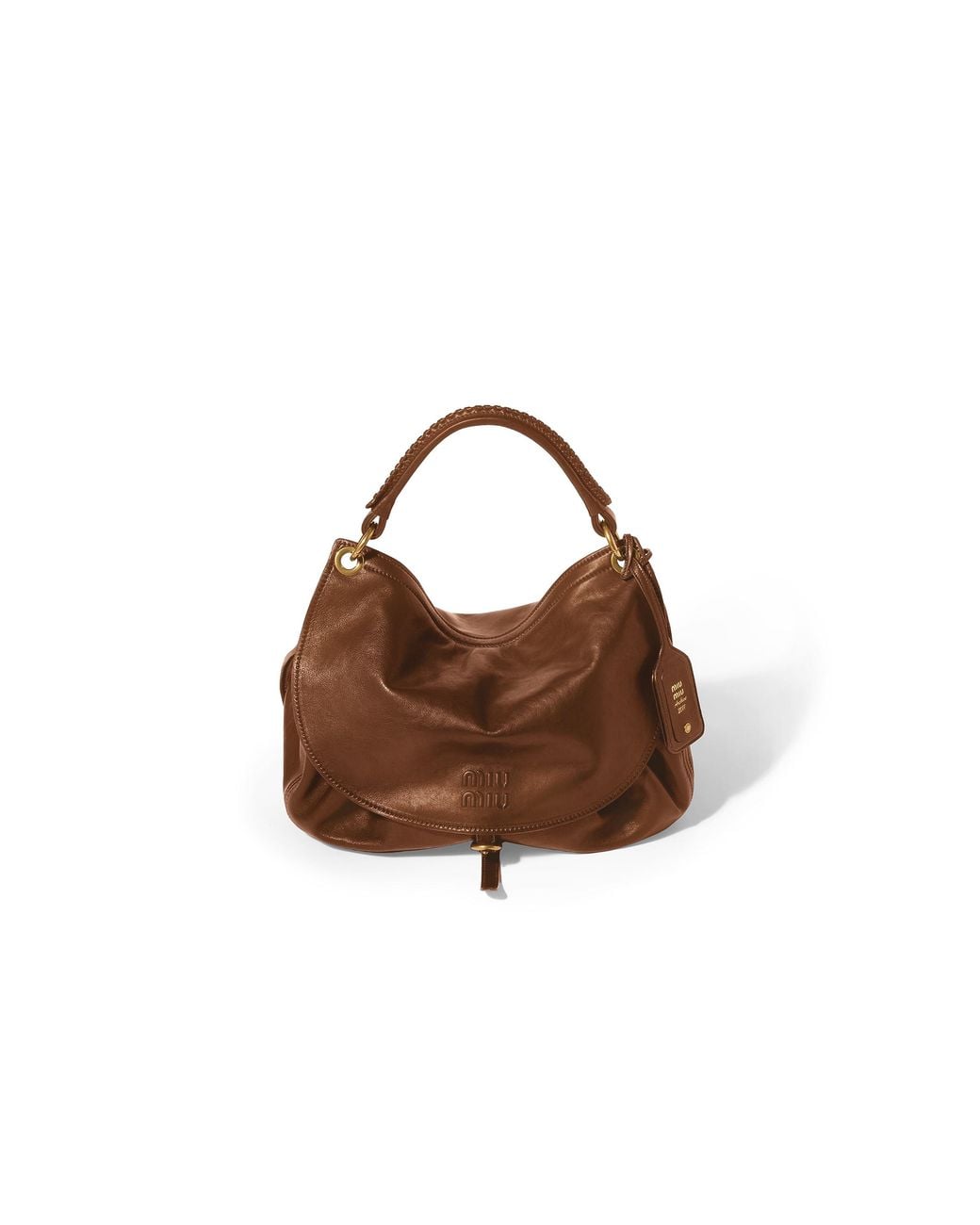 Miu Miu Brown Rendez-Vous Leather Bag