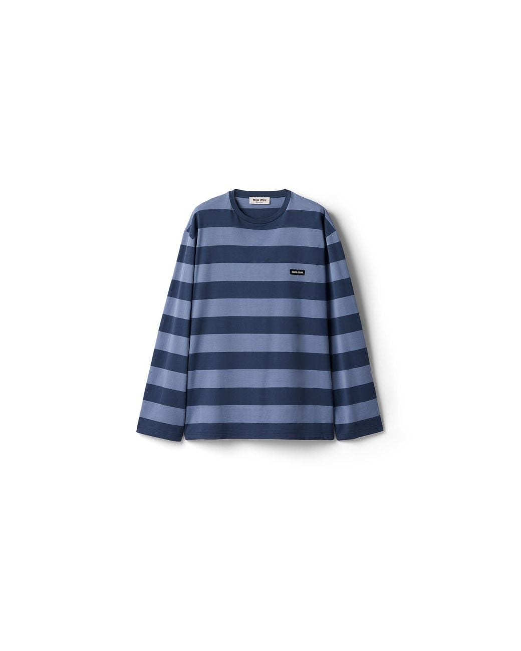 Miu Miu Blue Jersey T-Shirt